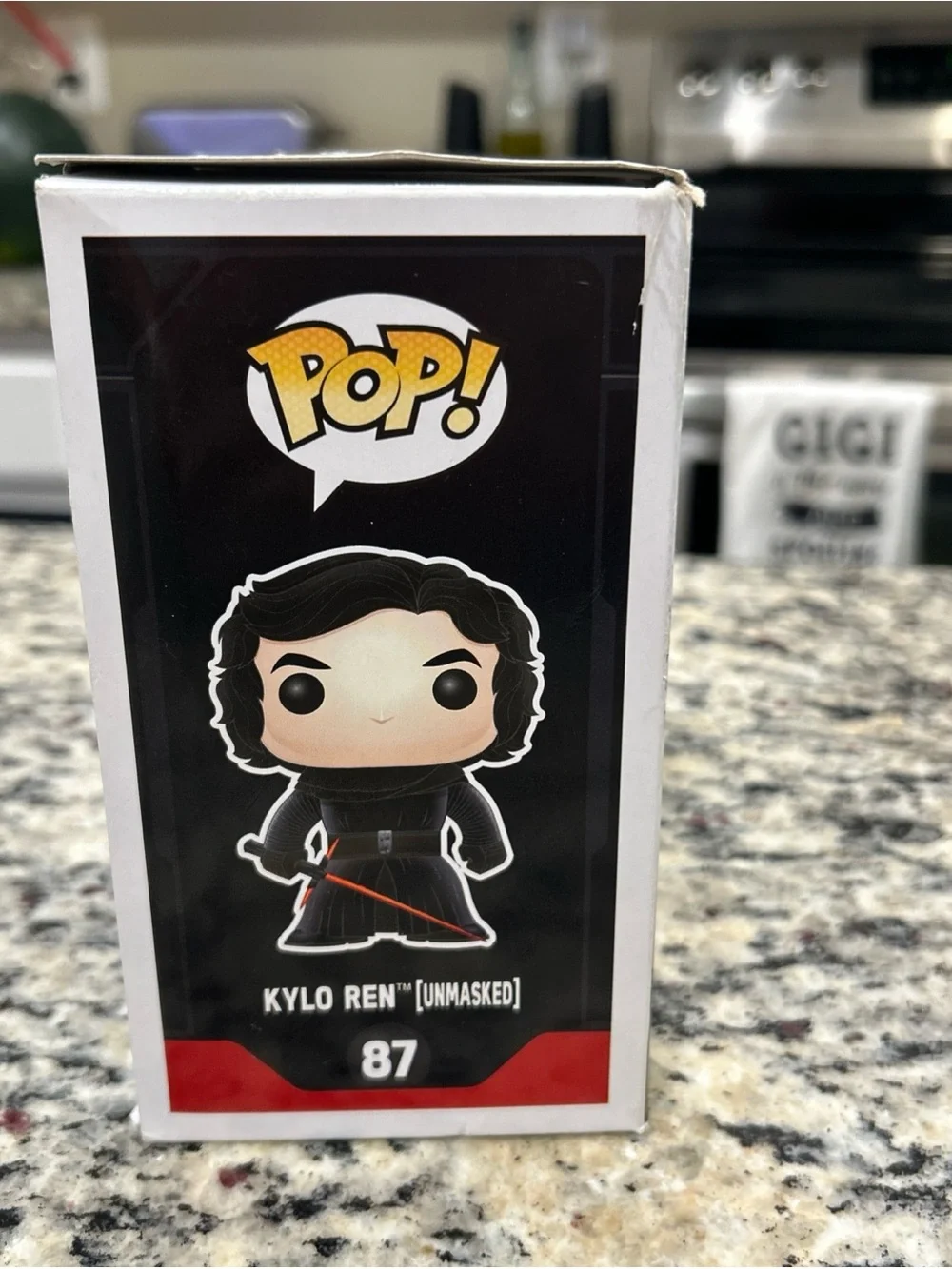 Funko Pop! Star Wars Kylo Ren (Unmasked) #87 - Black & Red